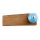 2 Pieces Sky Blue Crackle Ceramic Wooden Door Stopper